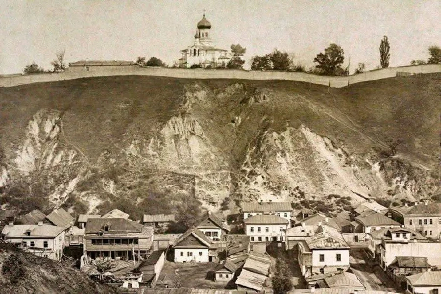 Київ, вид на Замкову (Флорівську) гору та урочище Кожум'яки, XIXст.