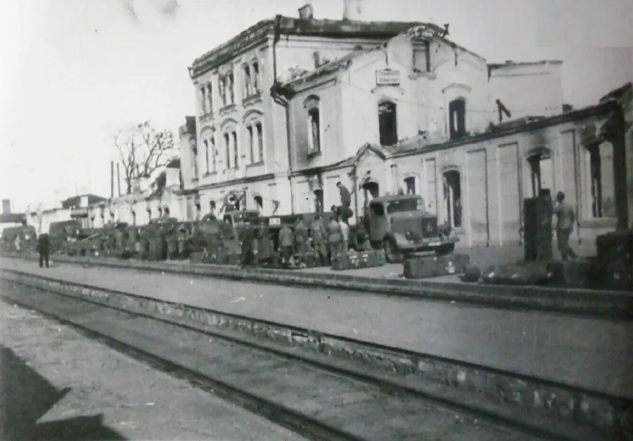 Старий Вокзал під час нацистської окупації, м.Знам'янка, 1941. 1941. Станційна вулиця, Колонія, Знам’янка, Знам'янська міська громада, Кропивницький район, Кіровоградська...